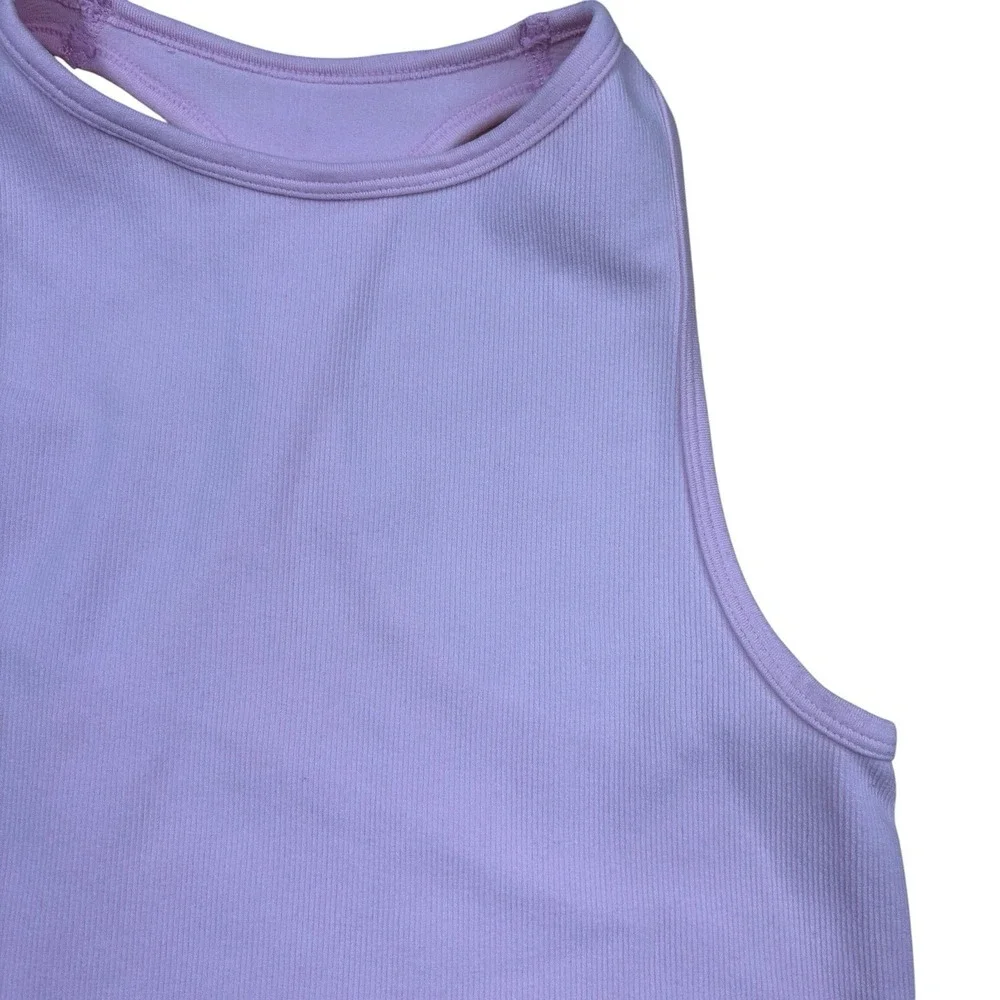 Intimately Free People Ribbed Crop Razor Back Tank Top Women's Size XS/S Pink